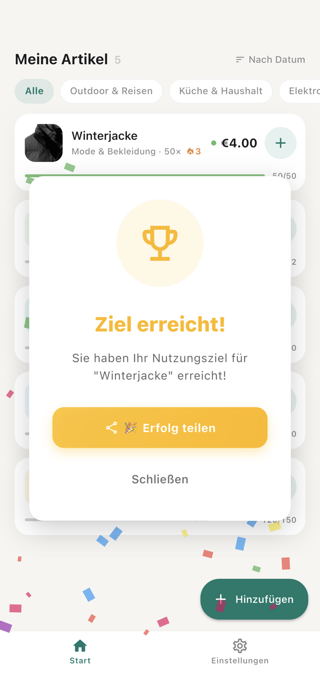 Worth It — Ziele (optional)